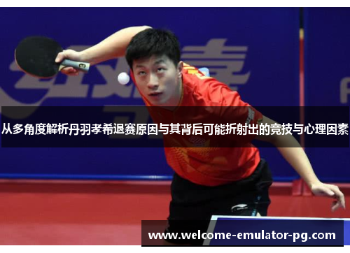 从多角度解析丹羽孝希退赛原因与其背后可能折射出的竞技与心理因素